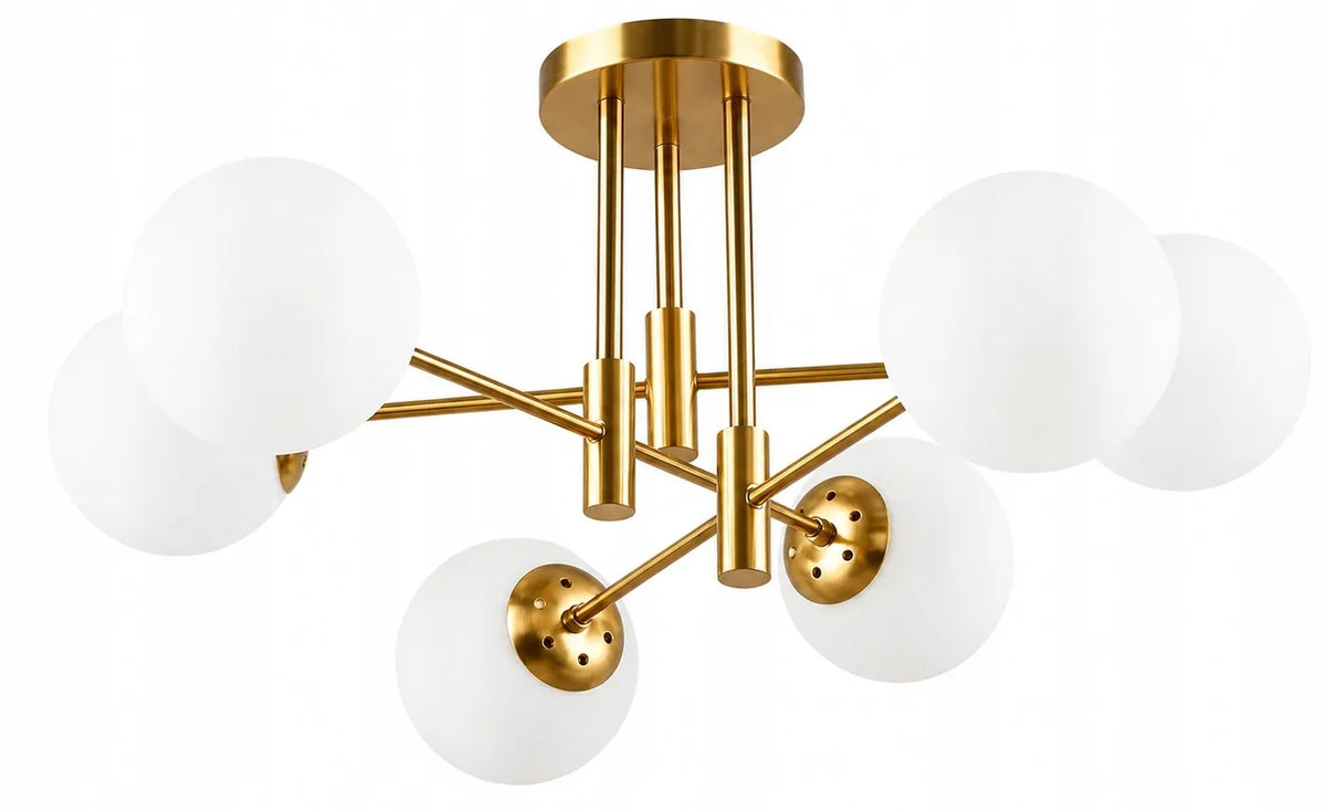 Pakabinamas lubinis šviestuvas Krislamp DORADO, 6 gaubtai, E27