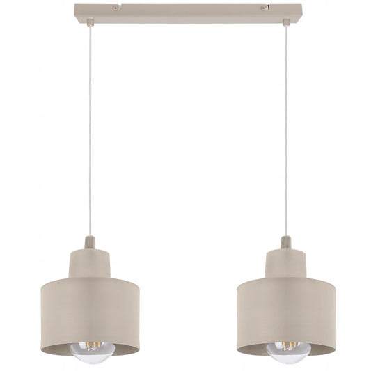 Pakabinamas lubinis šviestuvas Light Home PANTA, dviguba juosta, smėlio spalvos, E27