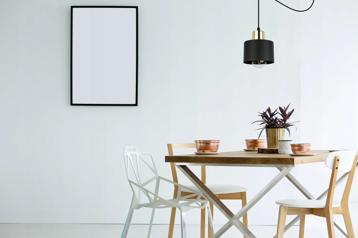 Pakabinamas lubinis šviestuvas „Light Home Panta“ – vienvietis, juodas, metalinis, lofto stiliaus