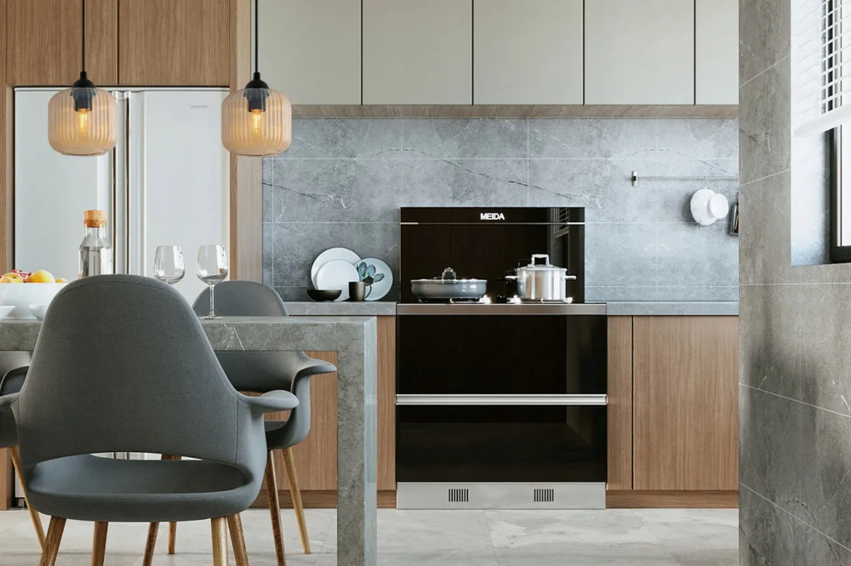 Pakabinamas lubinis šviestuvas „Light Home“ RIFFLE svetainei, gintaro spalvos rievėti gaubtai, 2 x E27