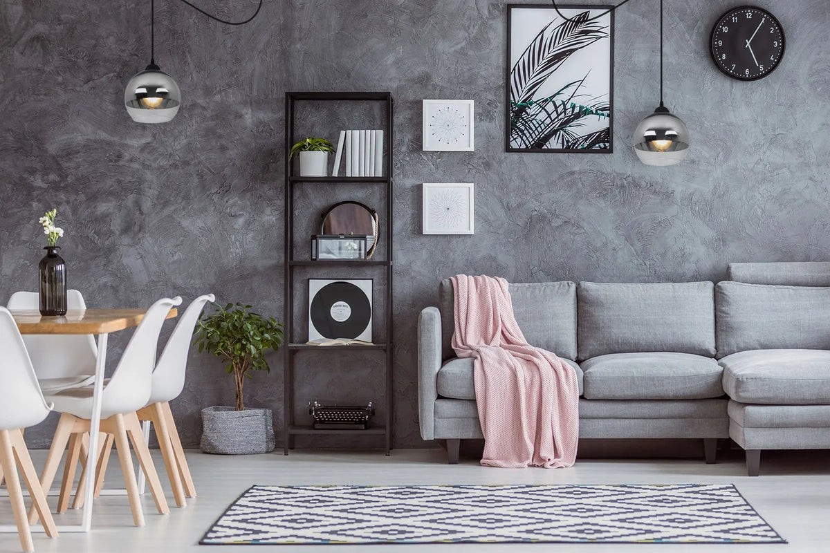 Pakabinamas lubinis šviestuvas Light Home SPIDER BERGEN 2330/1, vienvietis, elegantiškas, juodas, chromo ir stiklo