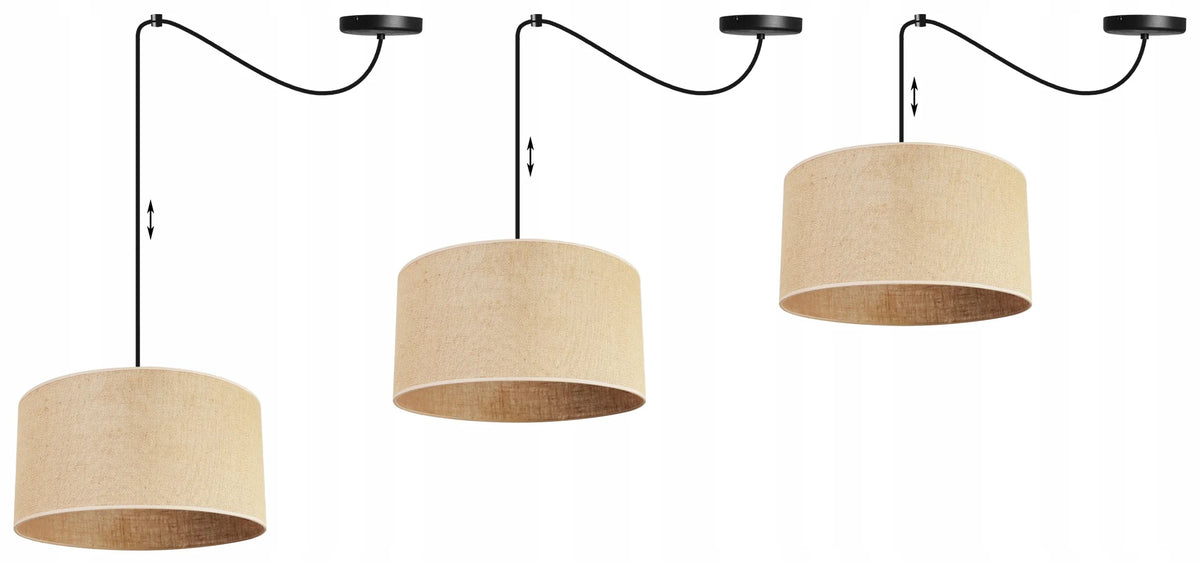 Pakabinamas lubinis šviestuvas Light Home SPIDER JUTA 2450/35, vienas gaubtas, boho lofto stilius, 35 cm