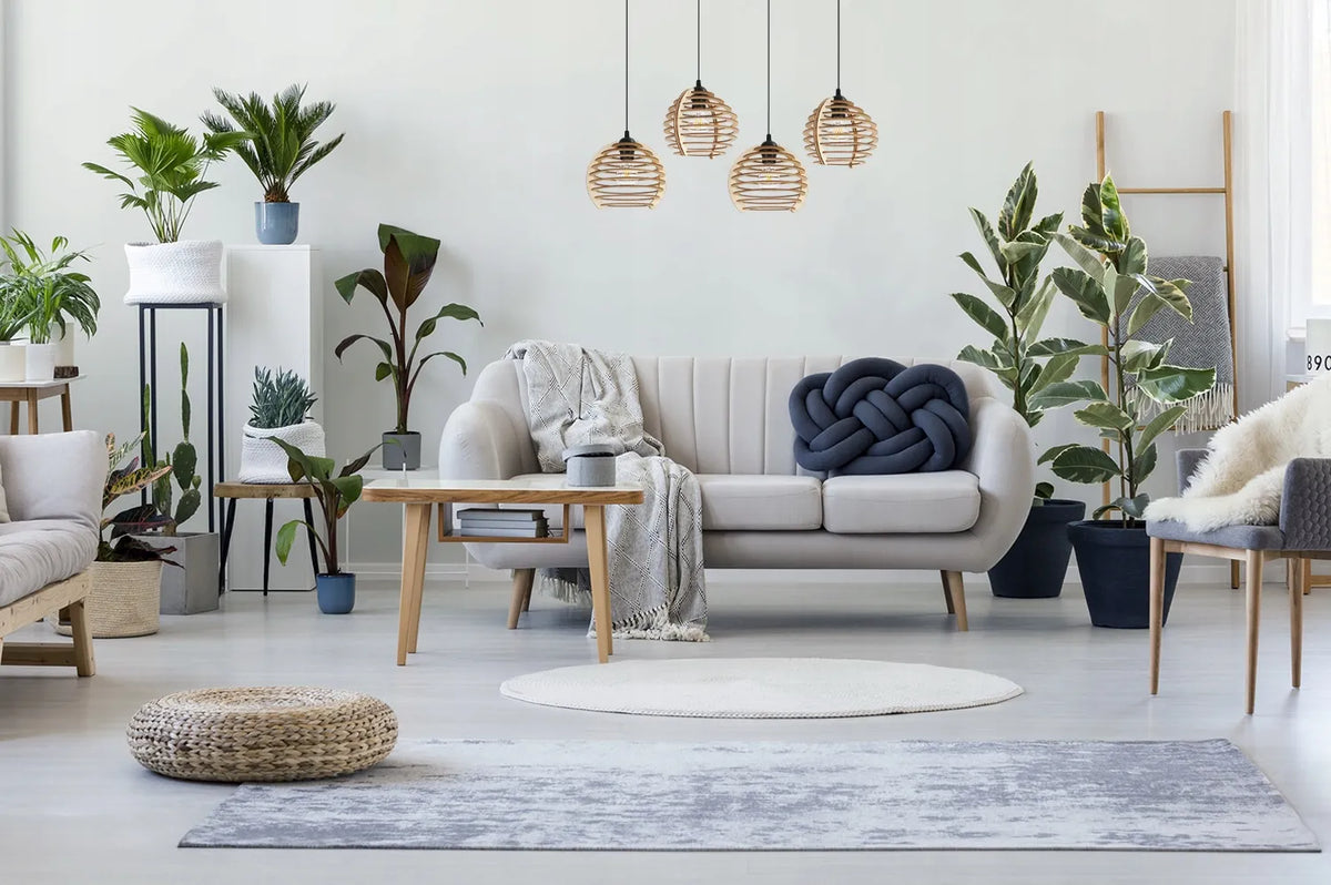 Pakabinamas lubinis šviestuvas Light Home TIMBER 2490/4 iš medžio, modernus boho stiliaus, virtuvei ir svetainei