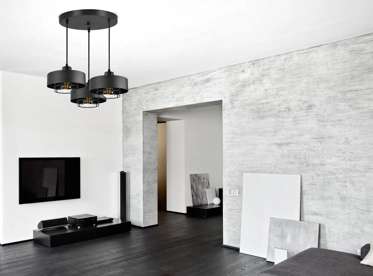PAKABINAMAS LUBINIS ŠVIESTUVAS „LOFT EDISON“, JUODAS, ŠVIETYNAS