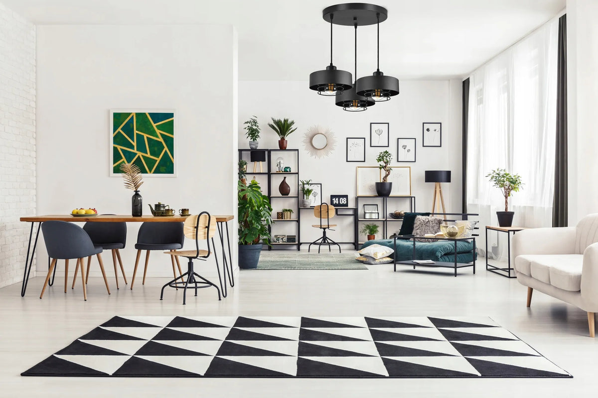 PAKABINAMAS LUBINIS ŠVIESTUVAS „LOFT EDISON“, JUODAS, ŠVIETYNAS