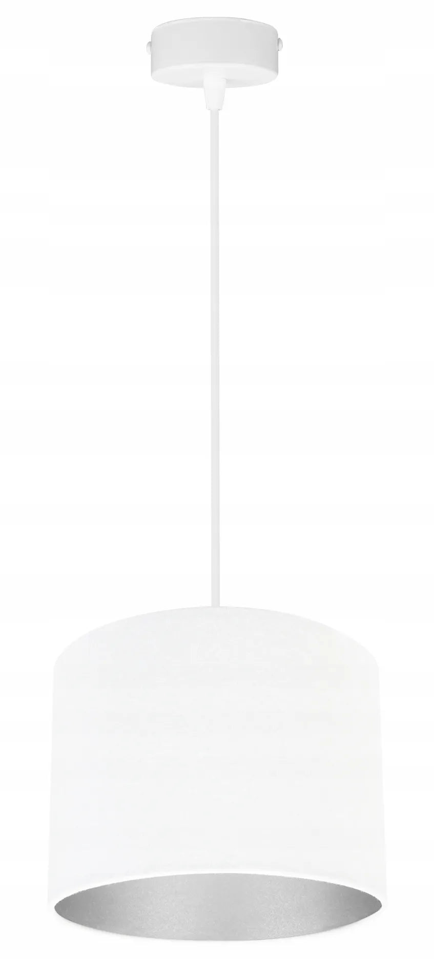 Pakabinamas lubinis šviestuvas „Mediolan“ „Light Home“, juodas su smėlio spalvos gaubtu, 20 cm