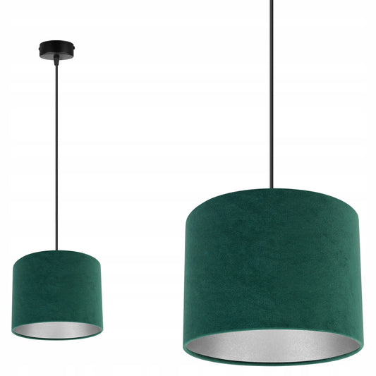 Pakabinamas lubinis šviestuvas „Mediolan“ „Light Home“, juodas su smėlio spalvos gaubtu, 20 cm