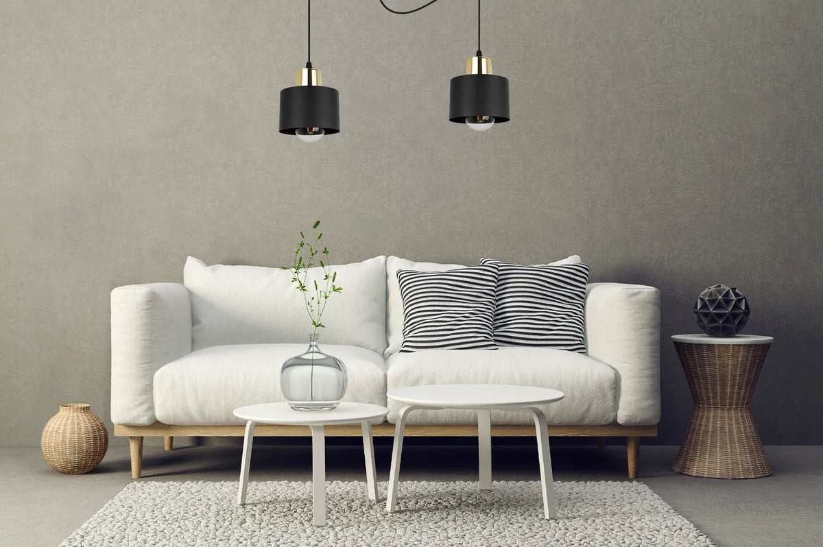 Pakabinamas lubinis šviestuvas „Spider Panta 2003/2“, juodas, modernus loft stiliaus metalinis šviestuvas