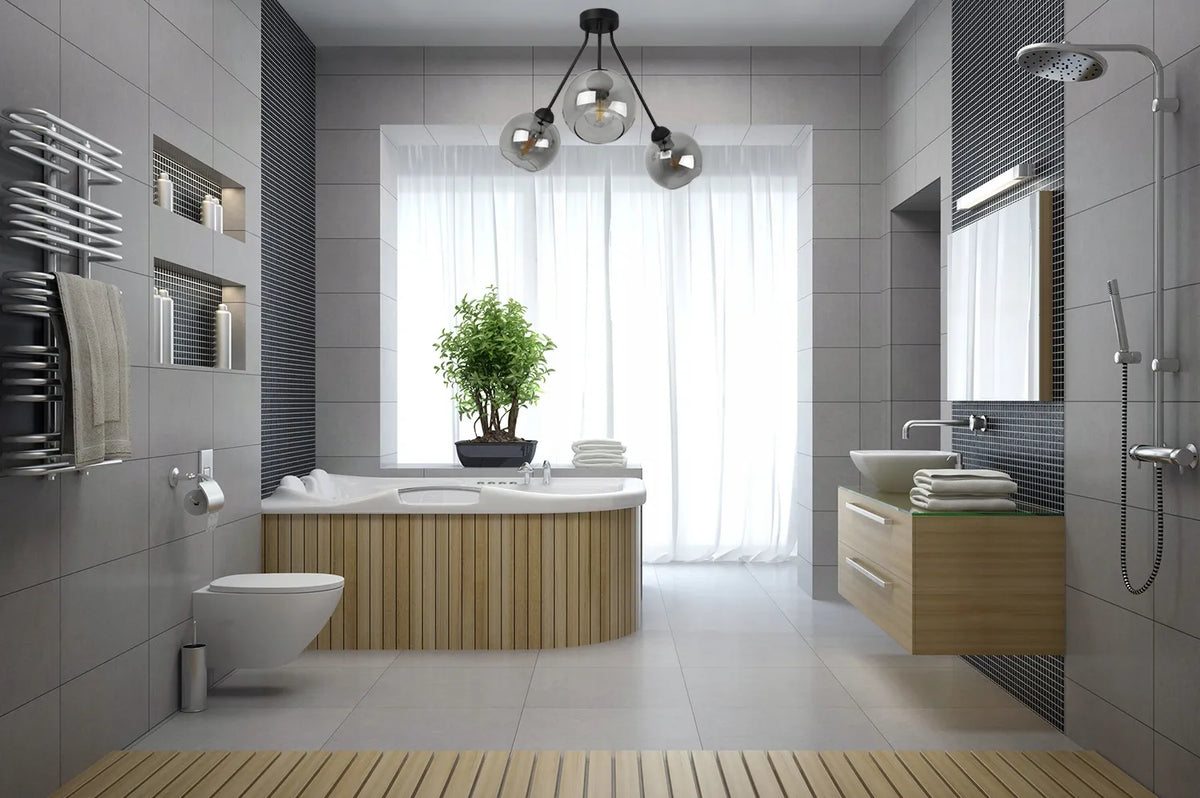Pakabinamas lubinis šviestuvas „TRIO HAGA“ 2465/3/G su trimis stikliniais gaubtais, loft stiliaus
