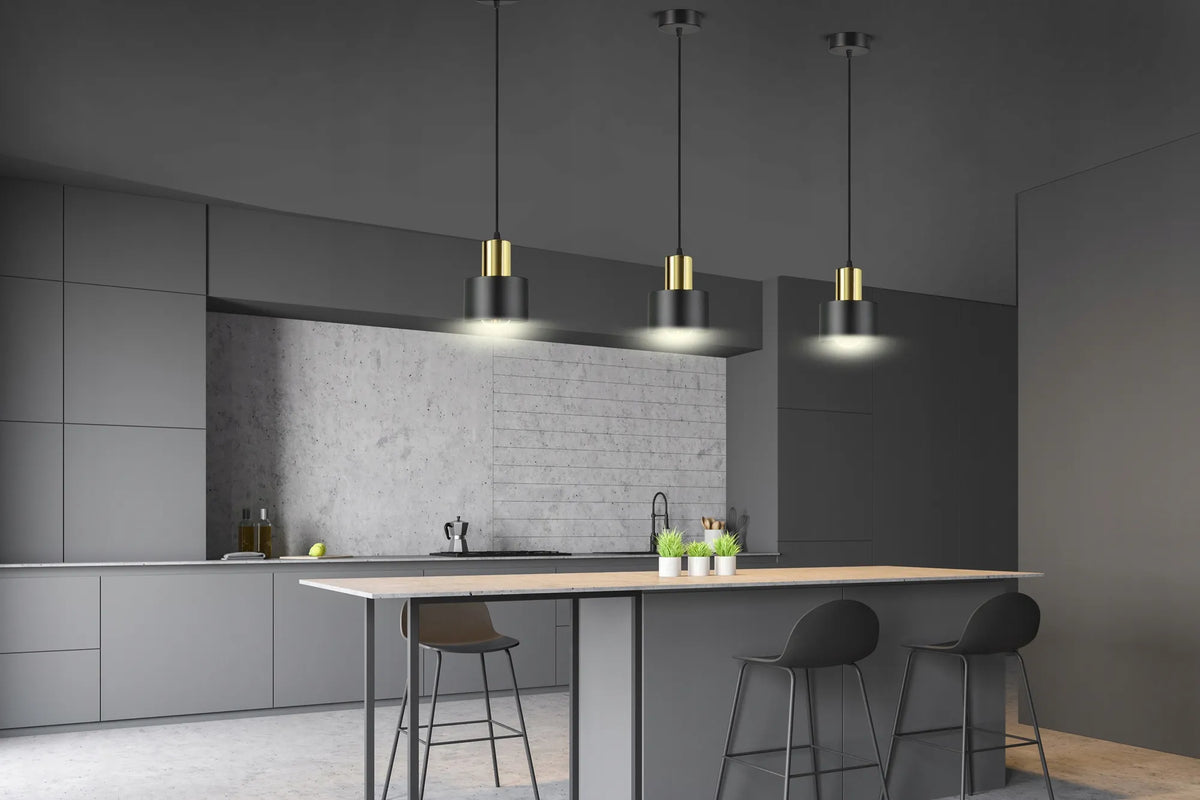 Pakabinamas lubinis šviestuvas virš stalo „Classic Spot Z120“ LED E27, juodas ir auksinis
