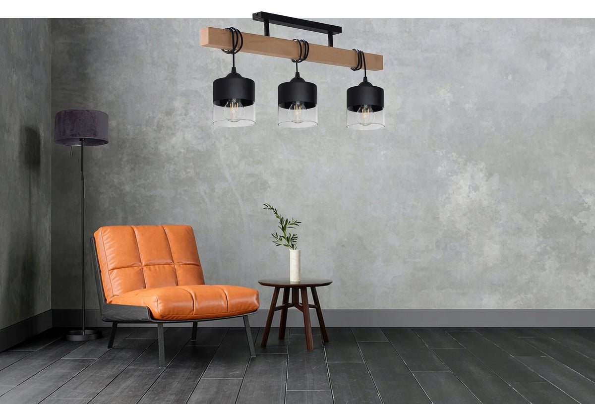 Pakabinamas lubinis šviestuvas virš stalo, virtuvės salos ar svetainės, LED, LOFT