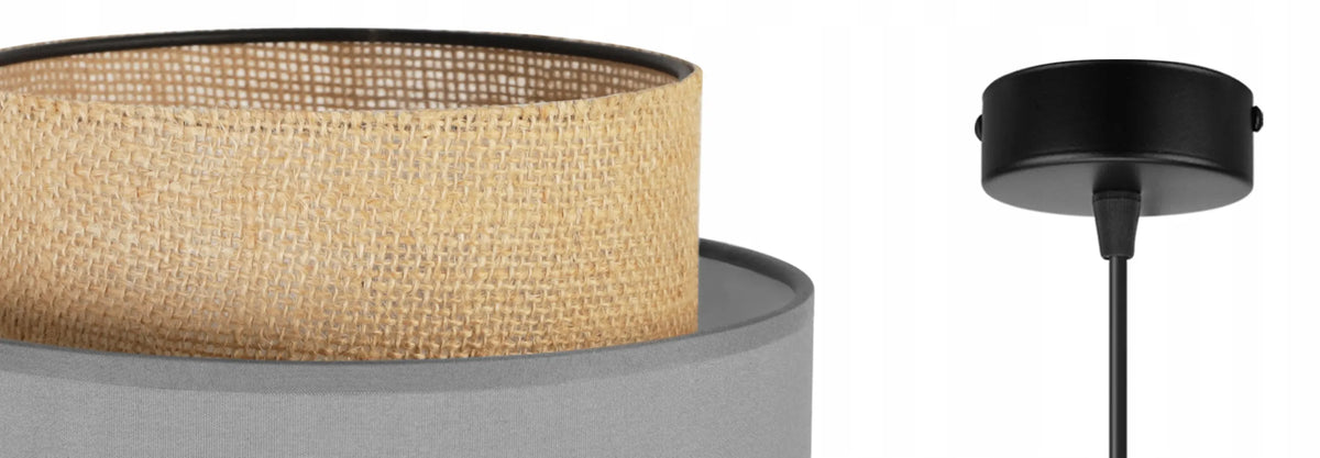 PAKABINAMAS LUBŲ ŠVIESTUVAS „BOHO“ SU DŽIUTO GAUBTU, VIENO ŠVIESOS ŠALTINIO