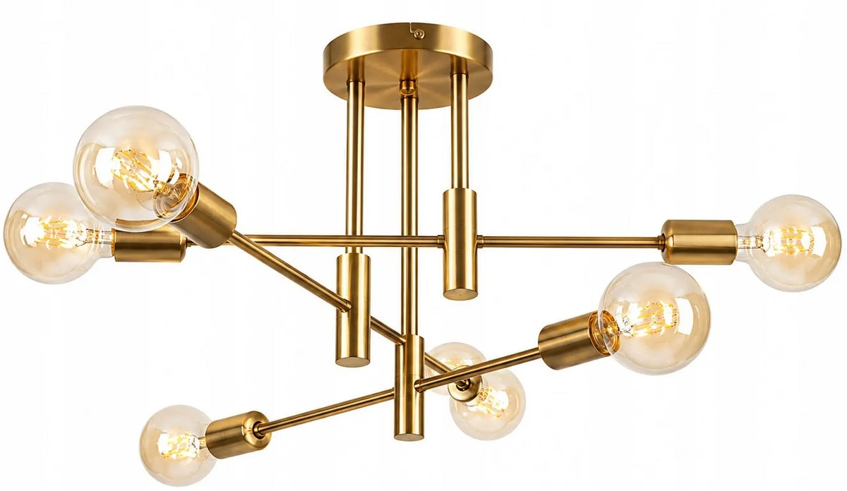 Pakabinamas lubų šviestuvas Krislamp DORADO, auksinis, 6 × E27