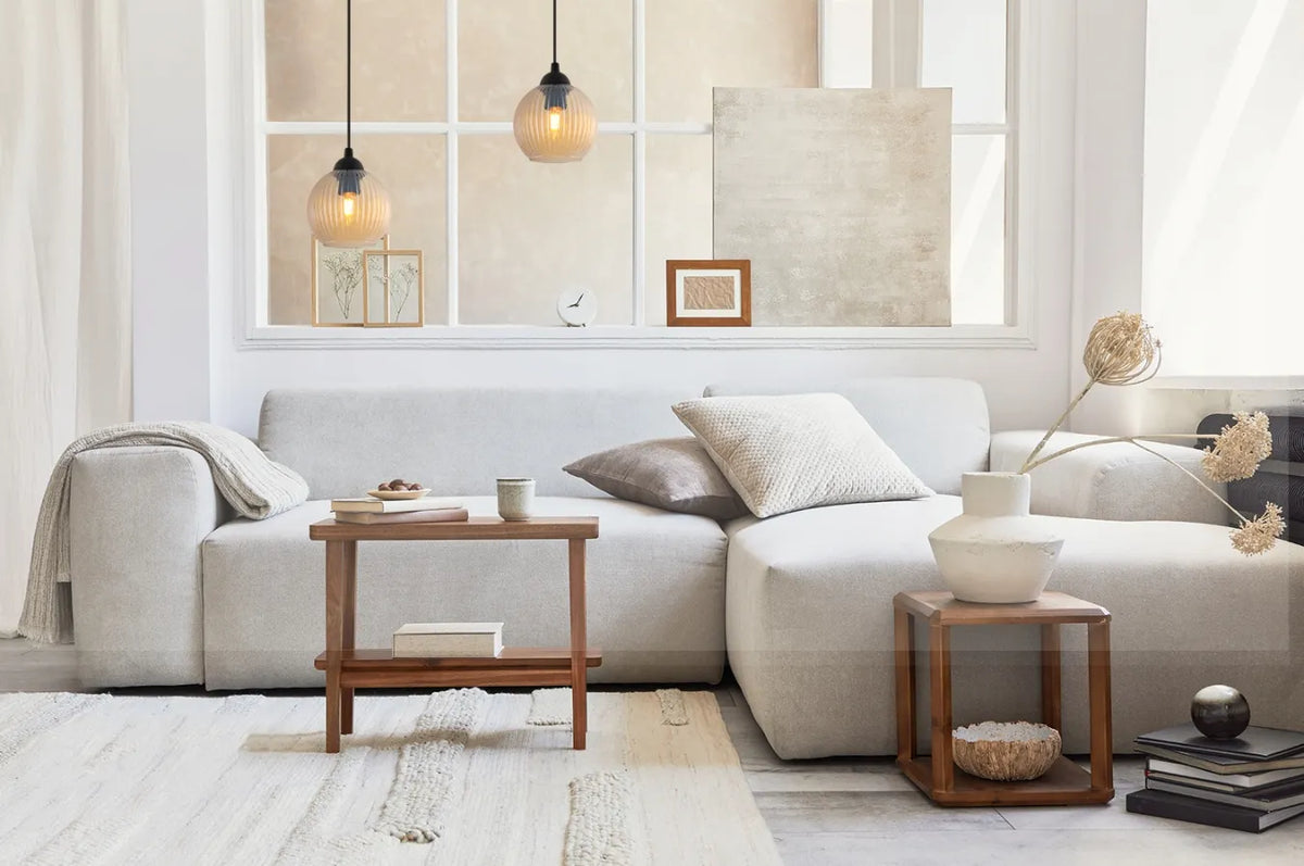 Pakabinamas lubų šviestuvas „Light Home“ RIFFLE valgomajam ir virtuvei, 2 stiklo gaubtai, E27