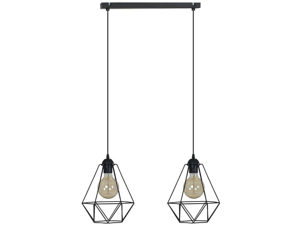 PAKABINAMAS LUBŲ ŠVIESTUVAS „LOFT RETRO EDISON“ DVIEM LEMPUTĖMS, MODERNUS