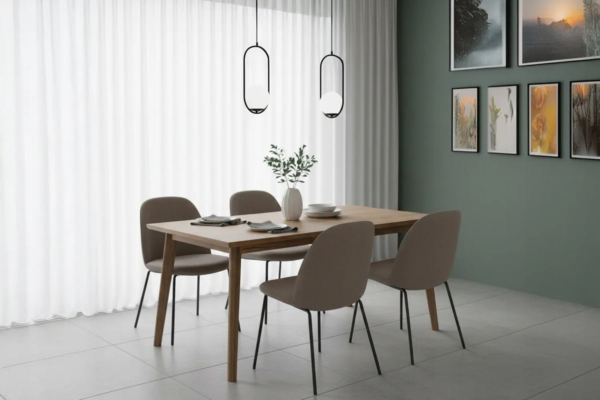 PAKABINAMAS LUBŲ ŠVIESTUVAS „LUNA“ JUODAS ŽIEDAS „RING“ LOFT STIKLINIS GAUBTAS