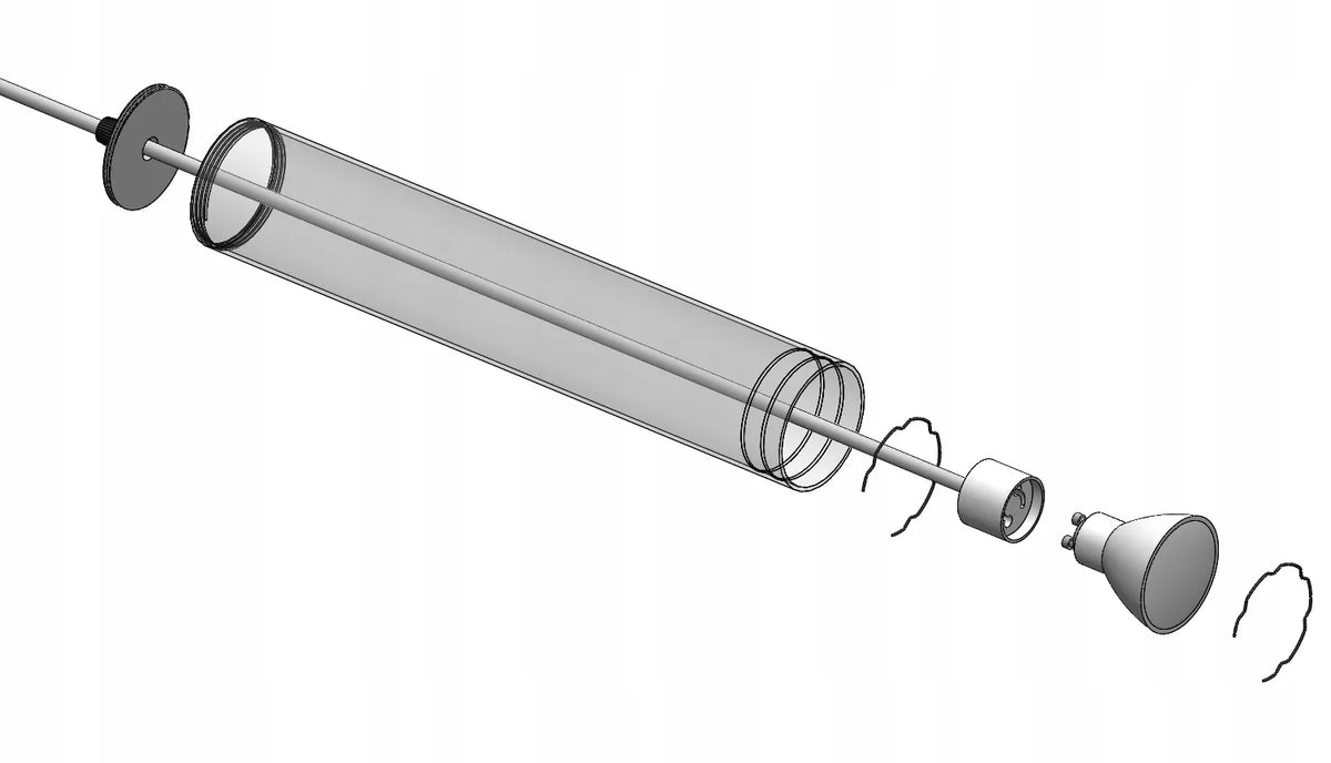 Pakabinamas šviestuvas „Luxolar“ 955-BZ2, metalinis, 2×GU10, juodas