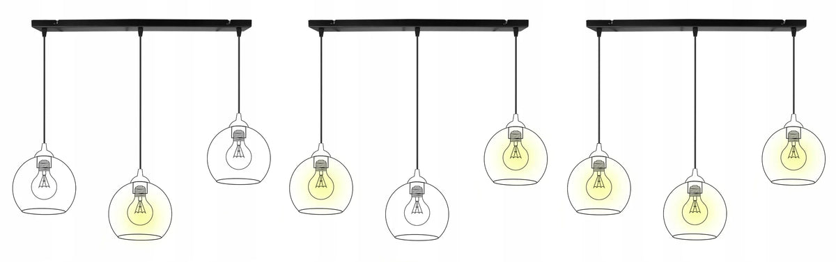 Pakabinamas trigubas medinis lubinis šviestuvas „Light Home“ TIMBER 2490/3, modernus boho stilius