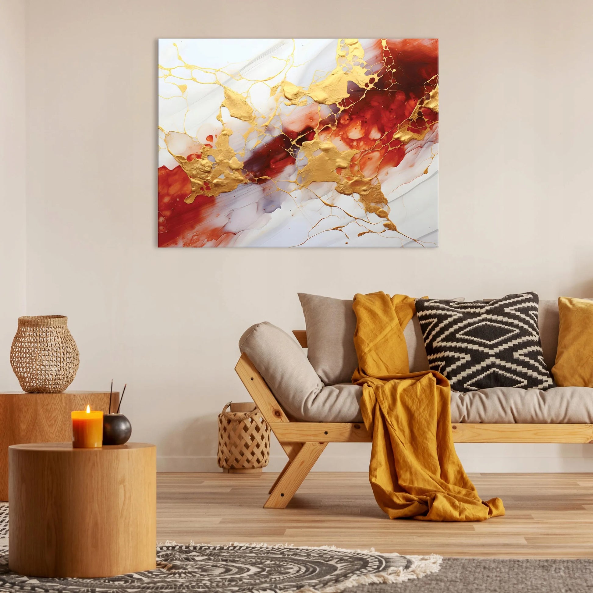 Paveikslas ABSTRAKCIJA MARMUR ant drobės, sieninis dekoras svetainei arba miegamajam, didelis 120x80 cm