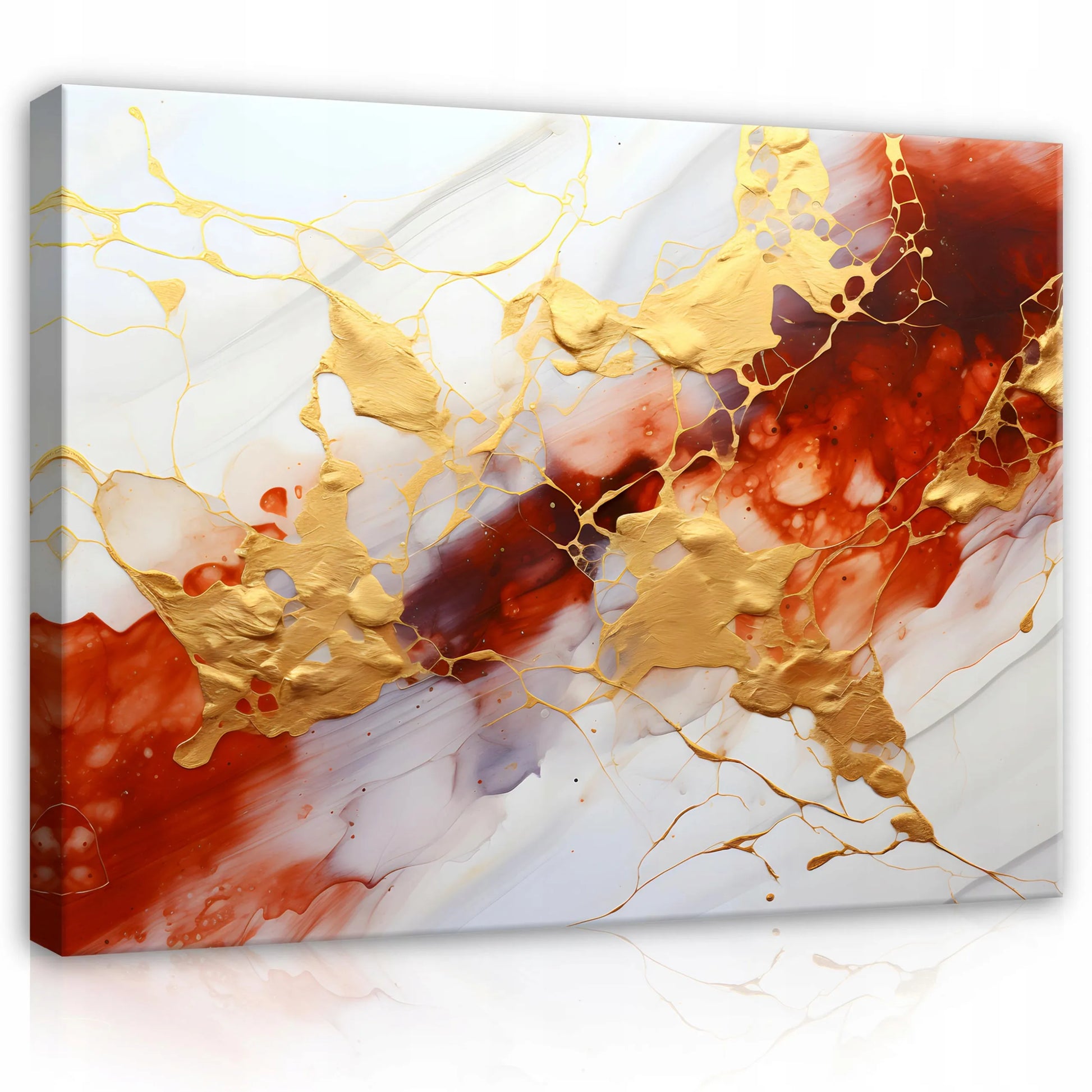 Paveikslas ABSTRAKCIJA MARMUR ant drobės, sieninis dekoras svetainei arba miegamajam, didelis 120x80 cm