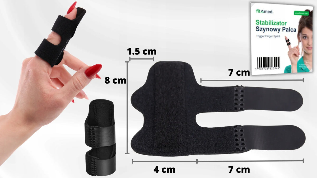 Piršto įtvaras FIT4MED su standžia atrama, universalus