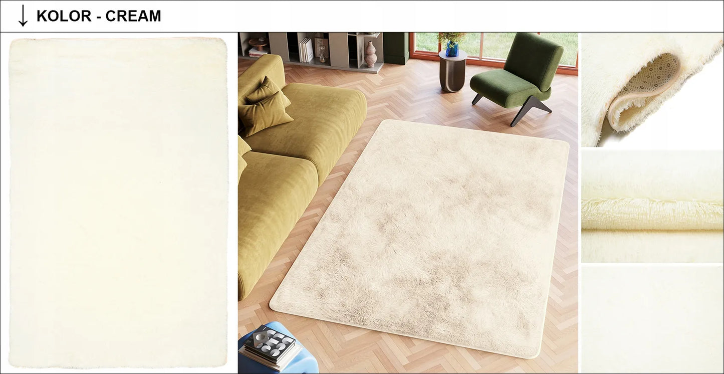 PLIŠINIS KILIMAS 80x150 PŪKUOTAS KEMŠTINIS MINKŠTAS ŠVELNUS STORAS AUKŠTAS MODERNUS
