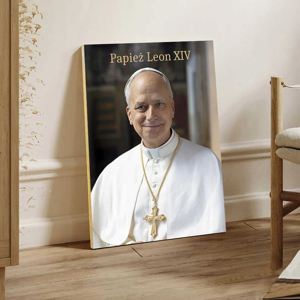 Popiežius Leonas XIV paveikslas ant drobės 30x40cm dovana religija šventasis art #905