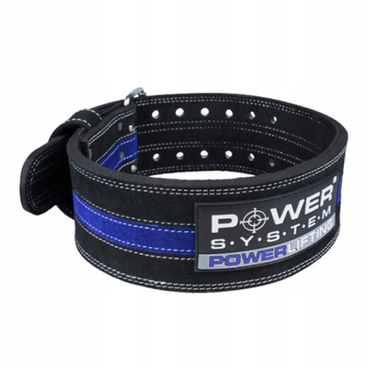 POWER-SYSTEM odinis jėgos treniruočių diržas PowerLifting, juodas, M dydis