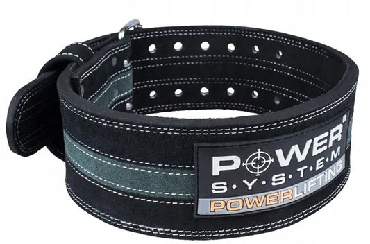 Power-System Powerlifting treniruočių diržas sunkiaatlečiams, pilkas, XL dydis