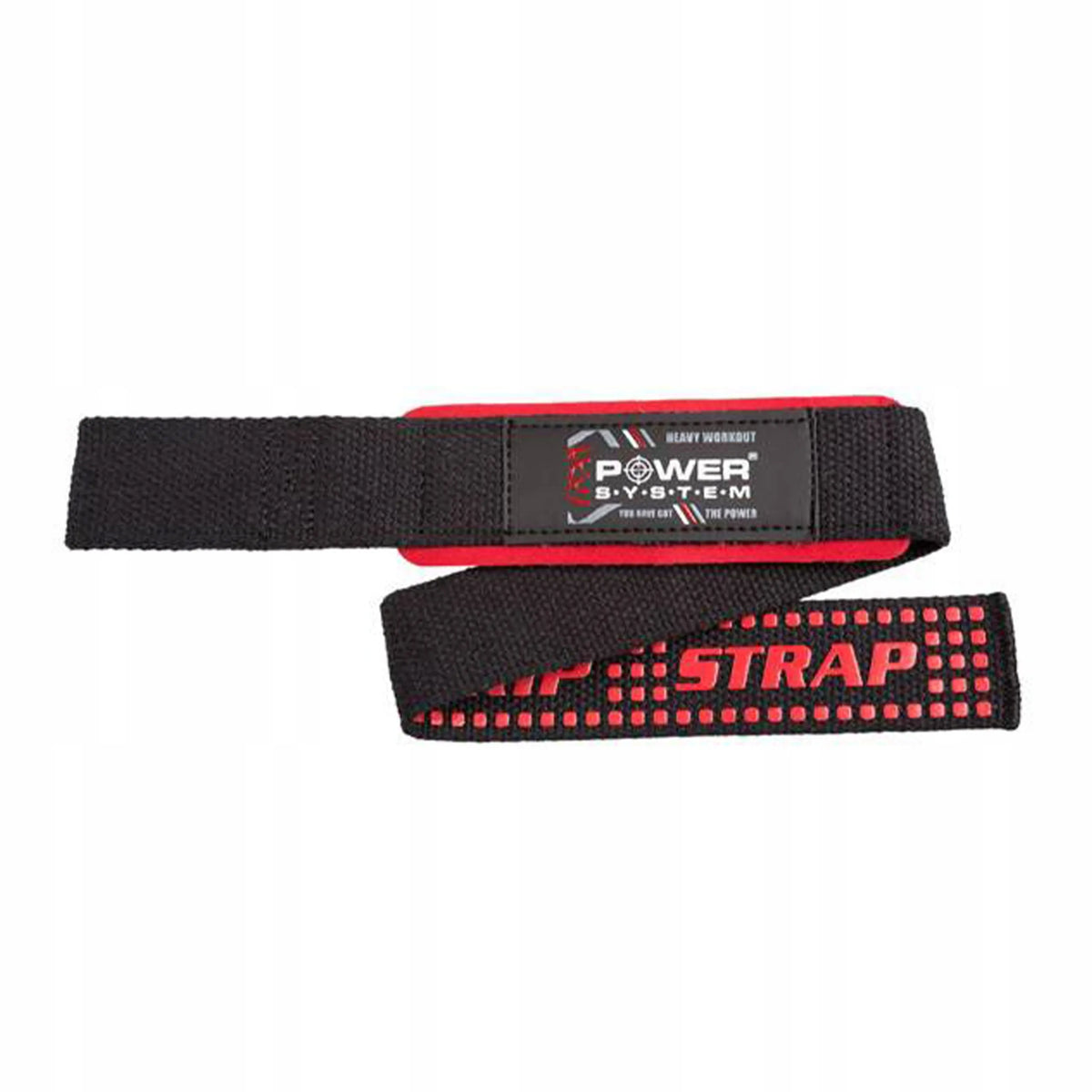 POWER SYSTEM XTR-GRIP STRAPS-RED treniruočių diržai
