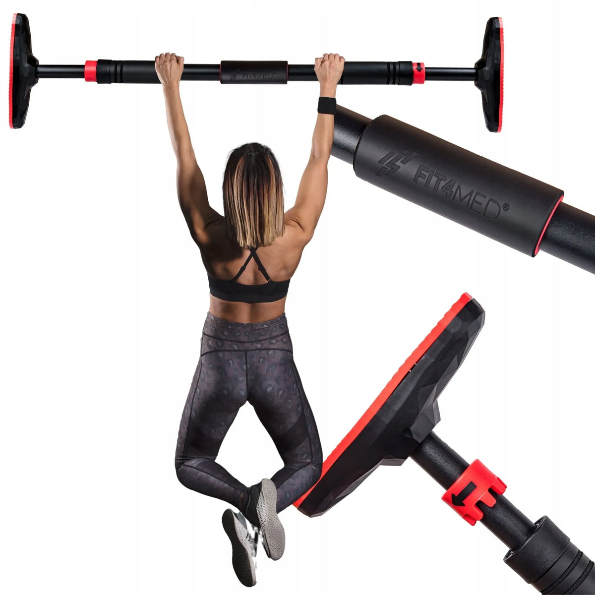 Reguliuojamas skersinis prisitraukimams Fit4Med 63-100 cm, iki 180 kg