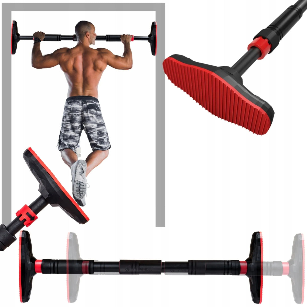Reguliuojamas skersinis prisitraukimams Fit4Med 63-100 cm, iki 180 kg