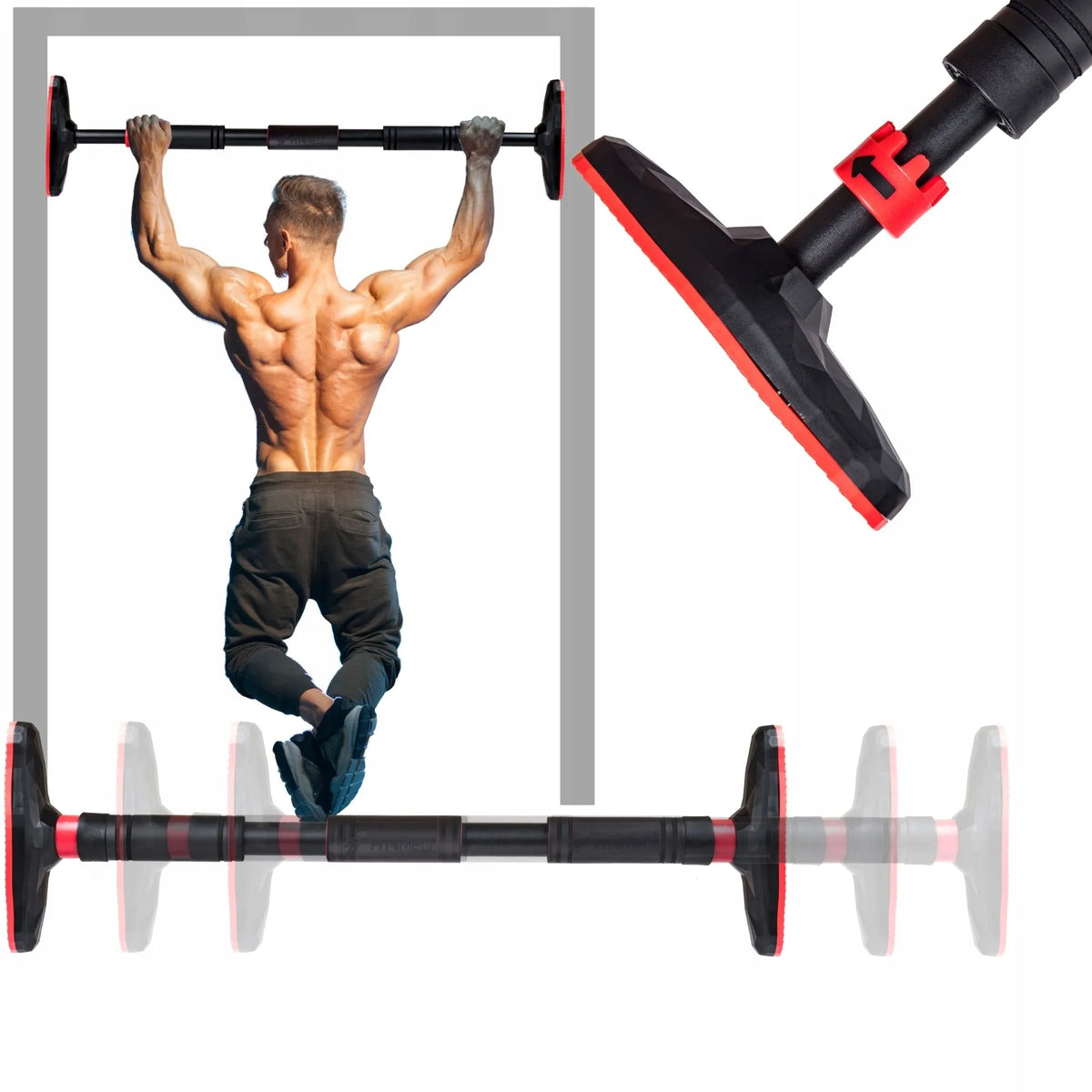 Reguliuojamas skersinis prisitraukimams Fit4Med 63-100 cm, iki 180 kg