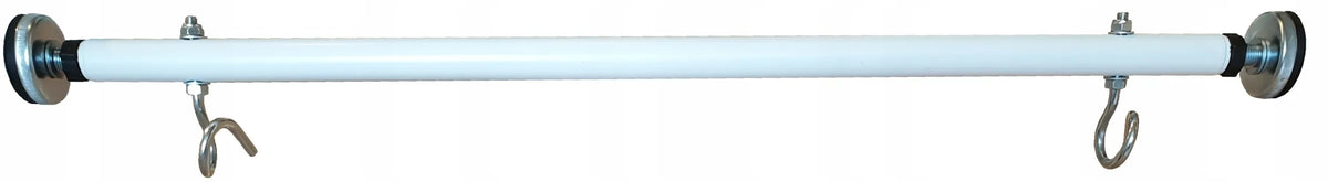 Reguliuojamas skersinis su laikikliais sūpynėms, baltas, 70 cm
