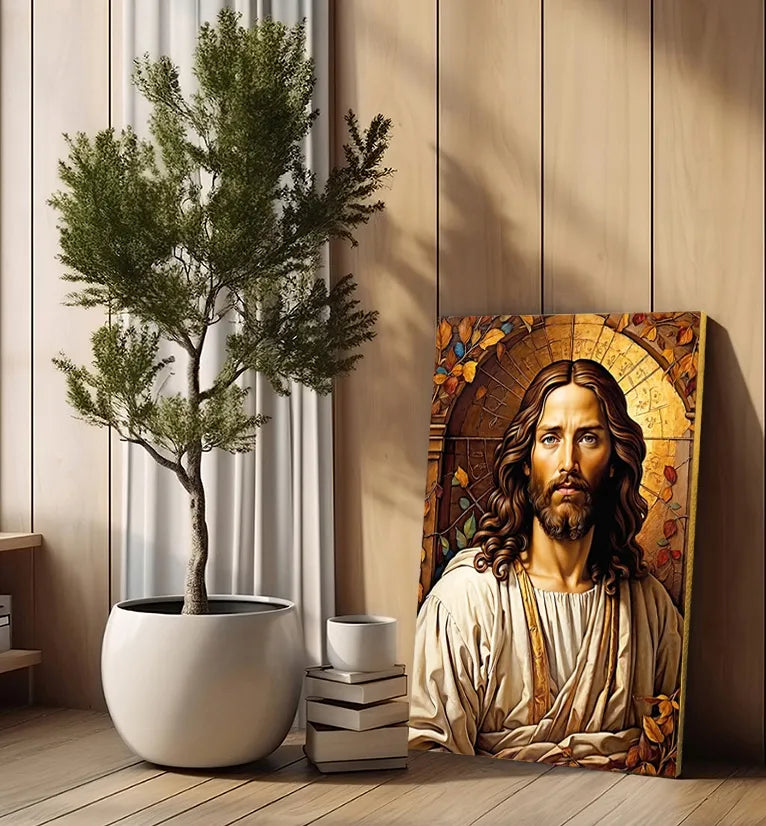 Religinis paveikslas ant drobės Jėzus 30x40 cm – dovana svetainei ar kambariui #906