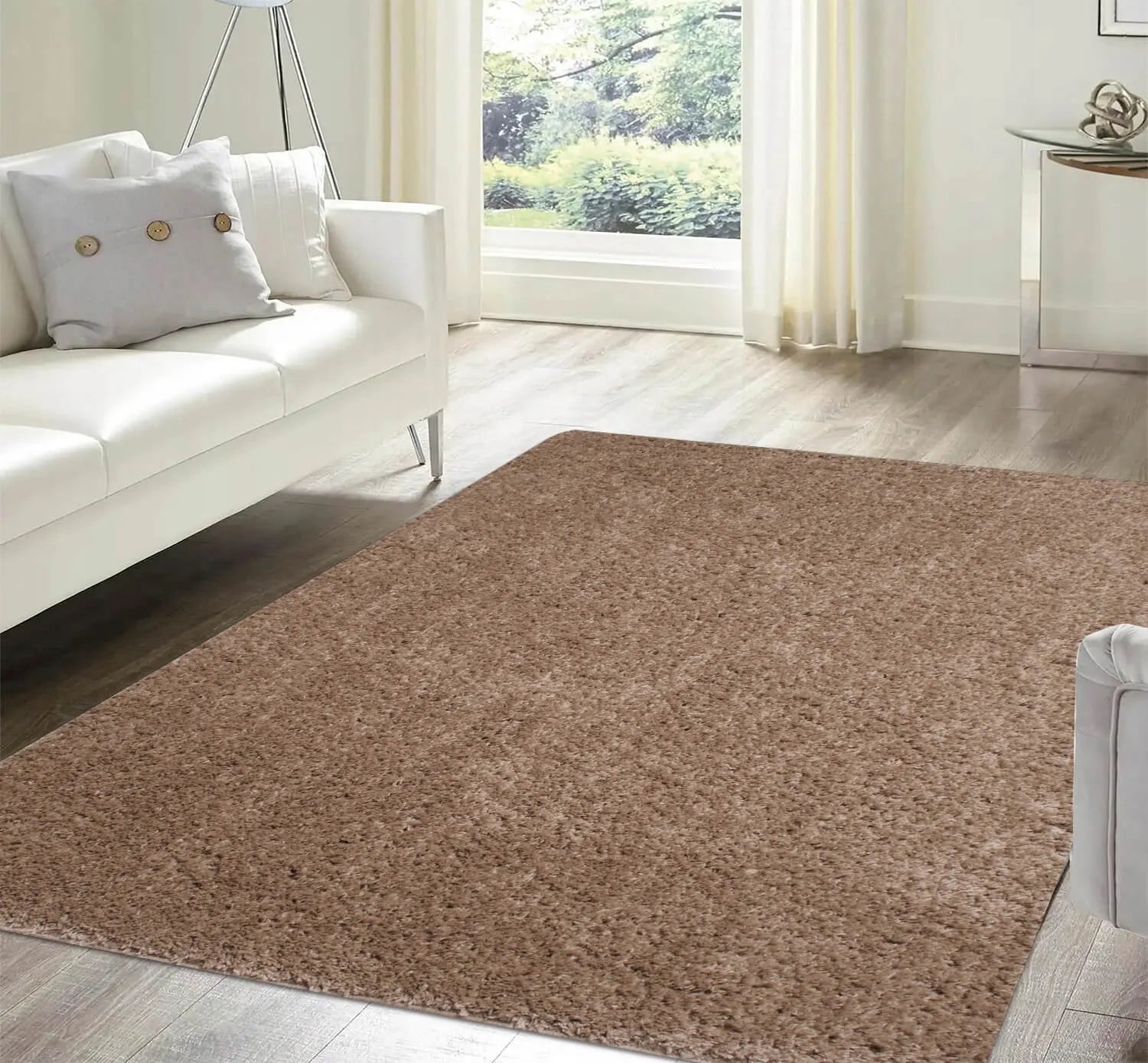 RUDAS SHAGGY PLIUŠINIS KILIMAS SVETAINEI IR MIEGAMAJAM 200X290