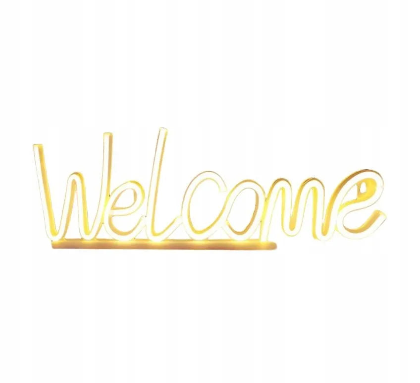 SHEIN LED neoninė iškaba WELCOME PLJ S07 39x12 cm