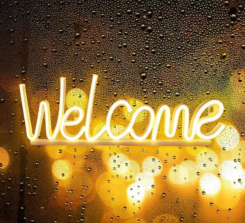 SHEIN LED neoninė iškaba WELCOME PLJ S07 39x12 cm