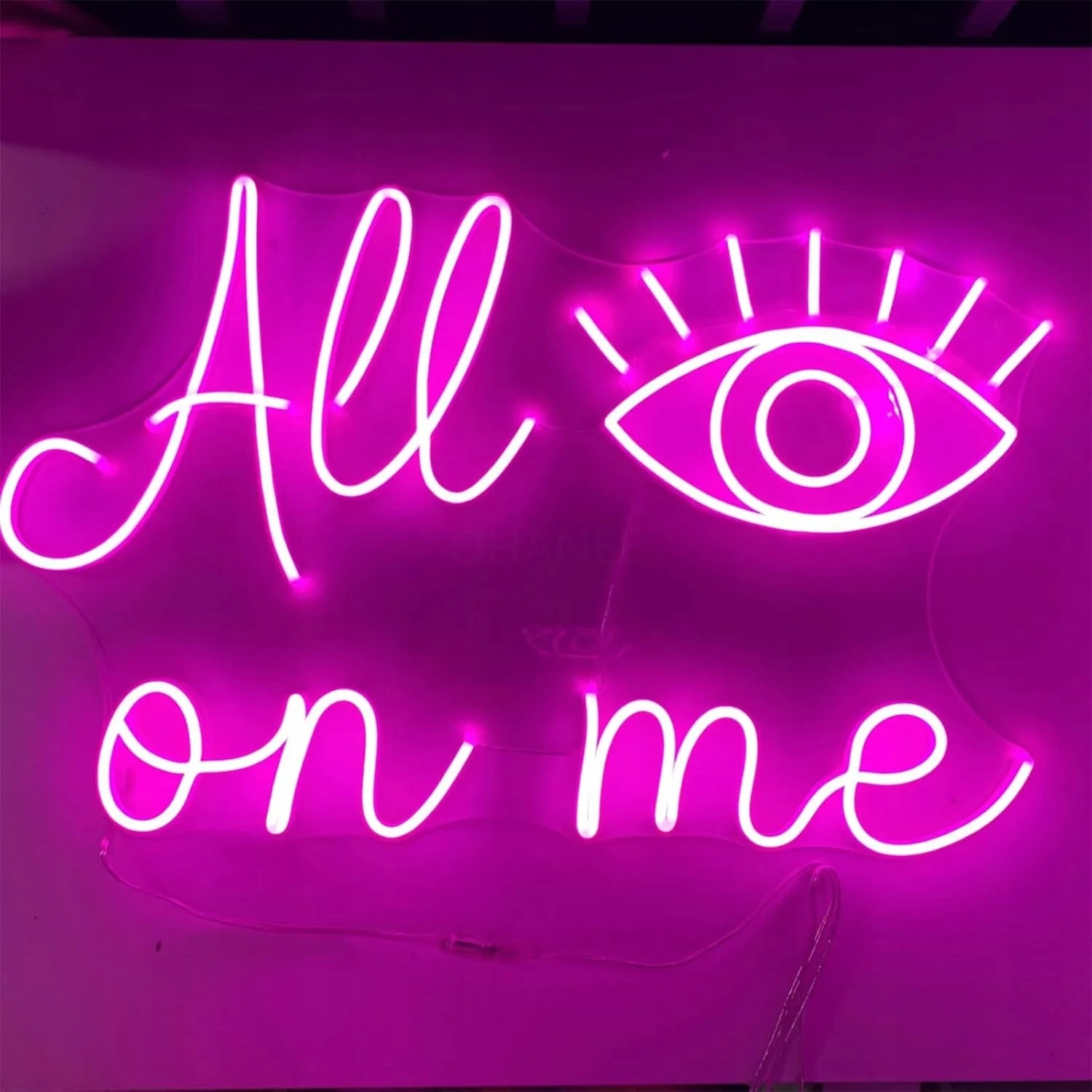 Sieninis LED neonas "ALL ON ME" 50x32cm