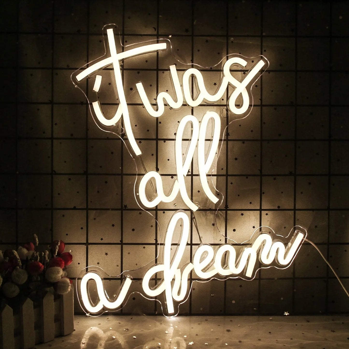 SIENINIS LED NEONAS "IT WAS ALL A DREAM" 42x33 cm