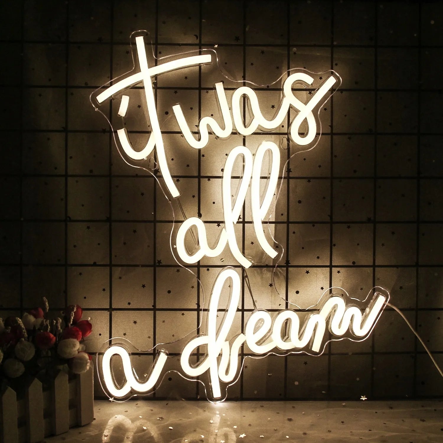 SIENINIS LED NEONAS "IT WAS ALL A DREAM" 42x33 cm