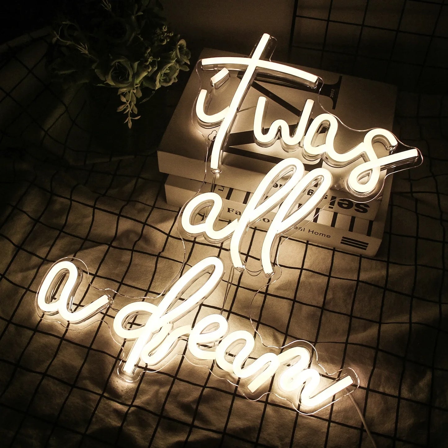 SIENINIS LED NEONAS "IT WAS ALL A DREAM" 42x33 cm