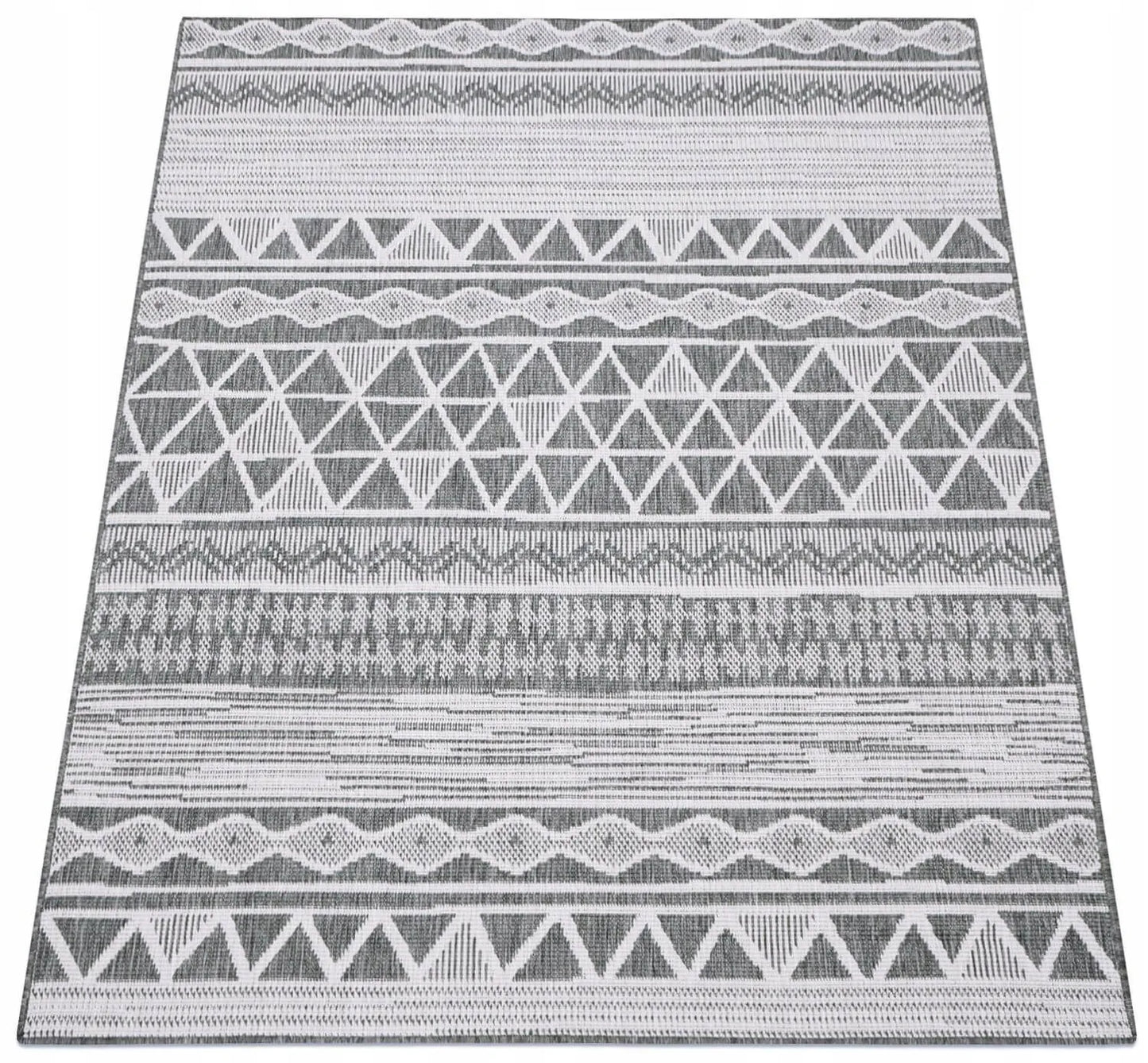 Šniūrinis kilimas virtuvei, terasai, balkonui, 60x110 pilkas