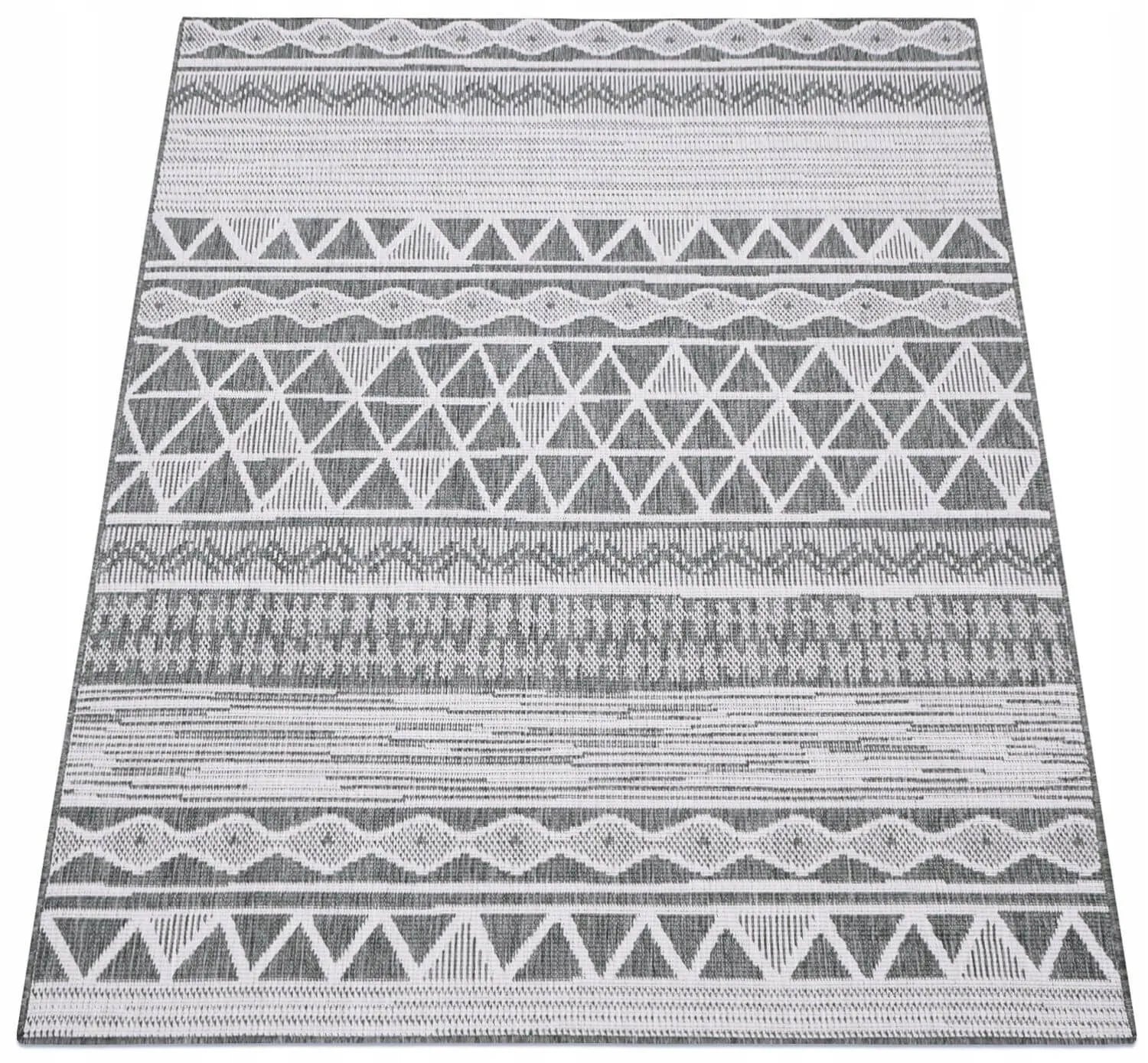 Šniūrinis kilimas virtuvei, terasai, balkonui, 60x110 pilkas