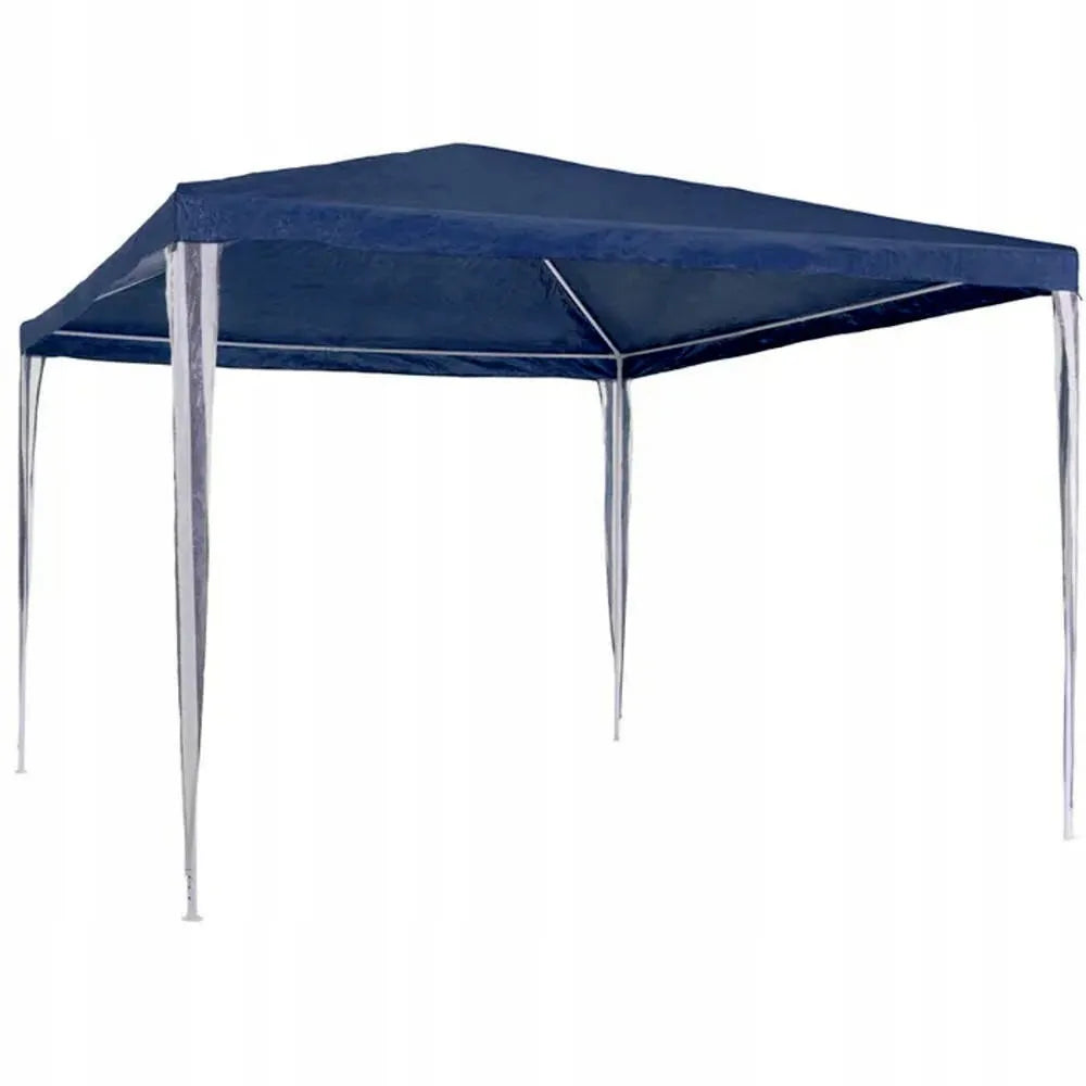 Sodo paviljonas, pavėsinė 3x3 m, prekybinė palapinė + 2 sienelės su langais, mėlyna