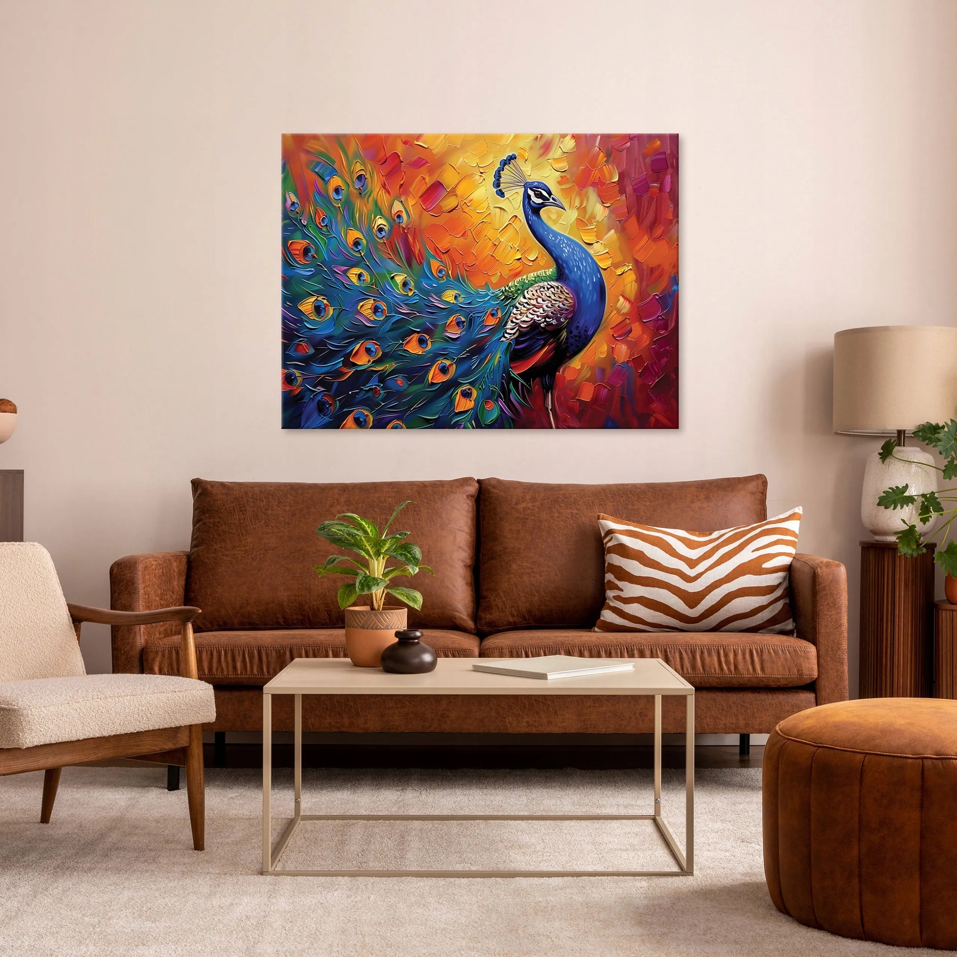 Spalvingas povo abstrakcijos paveikslas ant drobės, modernus, sienai, miegamajam 100x70