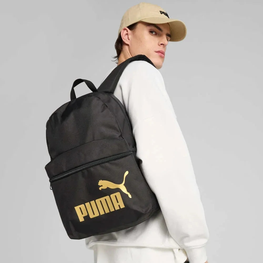 Sportinė kuprinė Puma Phase, juoda, mokyklinė (09116403), 22 l