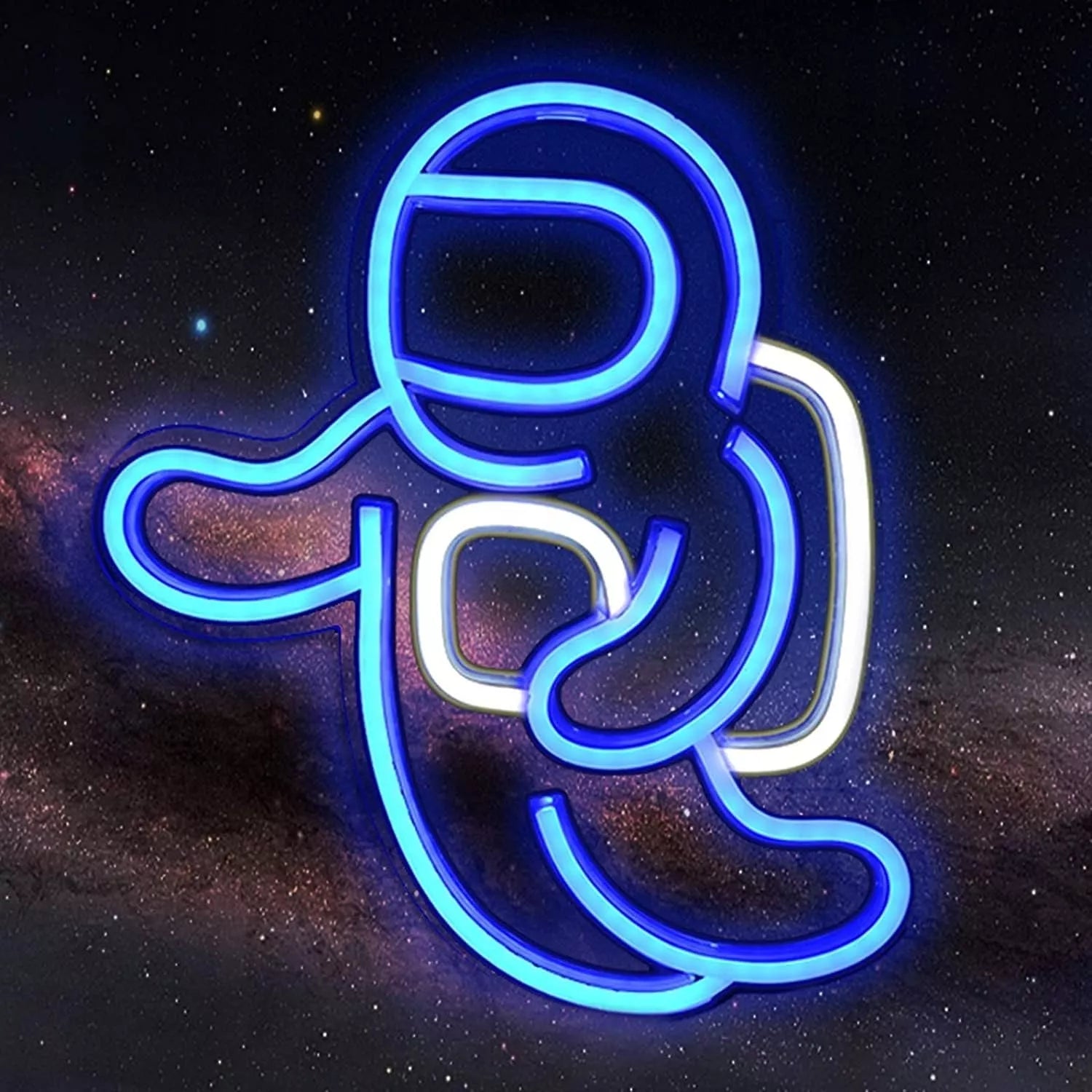 SuperLED neoninis LED sieninis šviestuvas, naktinė lempa Astronautas, USB 5V