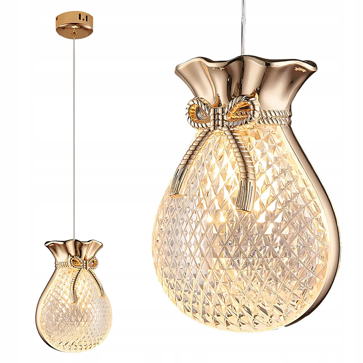 TOOLIGHT pakabinamas šviestuvas LHJ107-1CP GOLD