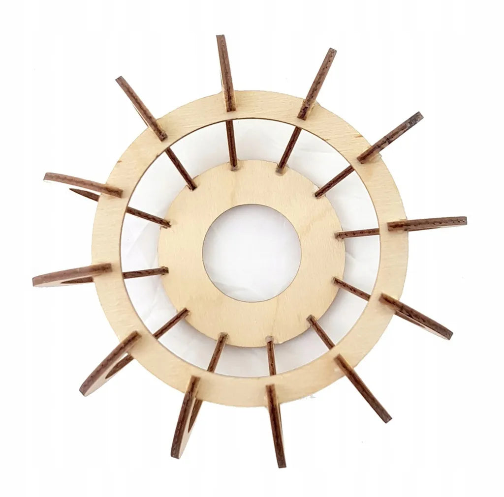 Trijų šviesos šaltinių pakabinamas medinis lubinis šviestuvas Light Home TIMBER 2358/3, modernus boho stilius